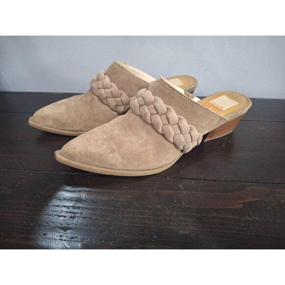 EUC Dolce Vita Errol Nubuck Mule Clogs in Dune/Sz. 8.5 - Picture 1 of 7